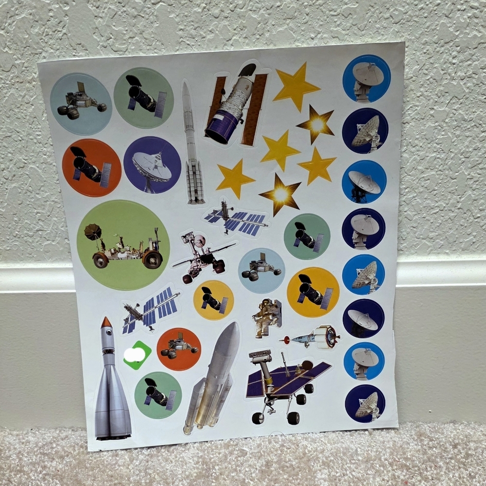 Space Themed Sticker Sheets Set - Picture 2 of 9
